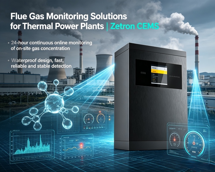 Rozwiązania do monitorowania gazów spalinowych dla elektrowni cieplnych | Zetron CEMS – od monitorowania procesu po zgodność z przepisami dotyczącymi emisji na końcu rury
