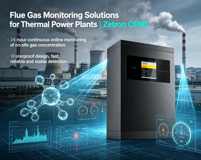Rozwiązania do monitorowania gazów spalinowych dla elektrowni cieplnych | Zetron CEMS – od monitorowania procesu po zgodność z przepisami dotyczącymi emisji na końcu rury